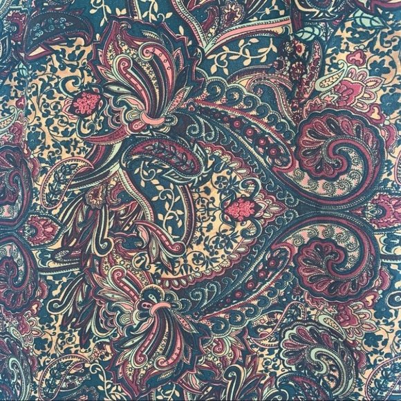 Tabi Vintage Button-up Shirt Paisley  Green‎ Red Women’s Size Small - Picture 7 of 7